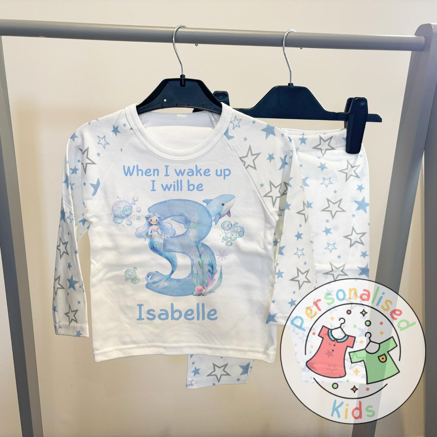Personalized Mermaid Birthday Pyjamas β Magical Dreams for Your Little Mermaid!