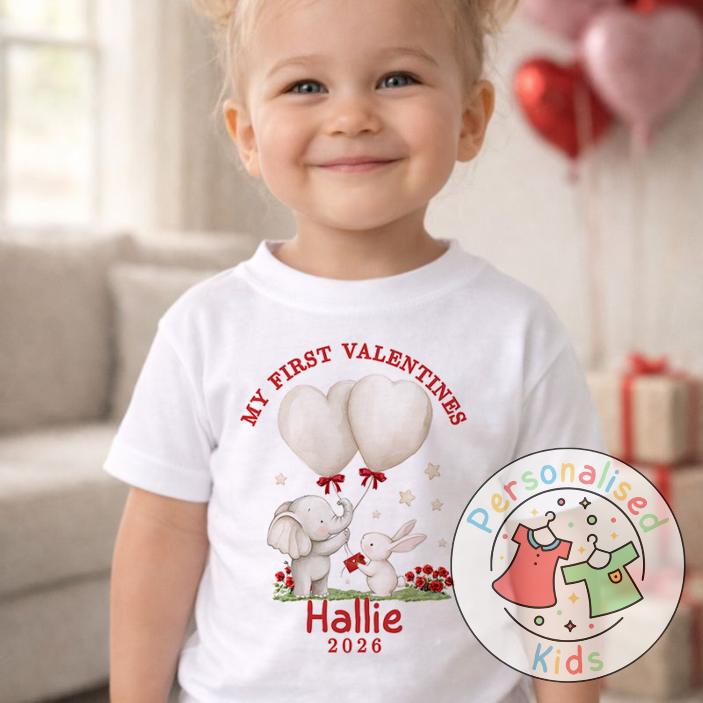 Personalised “My First Valentines” T-Shirt V020