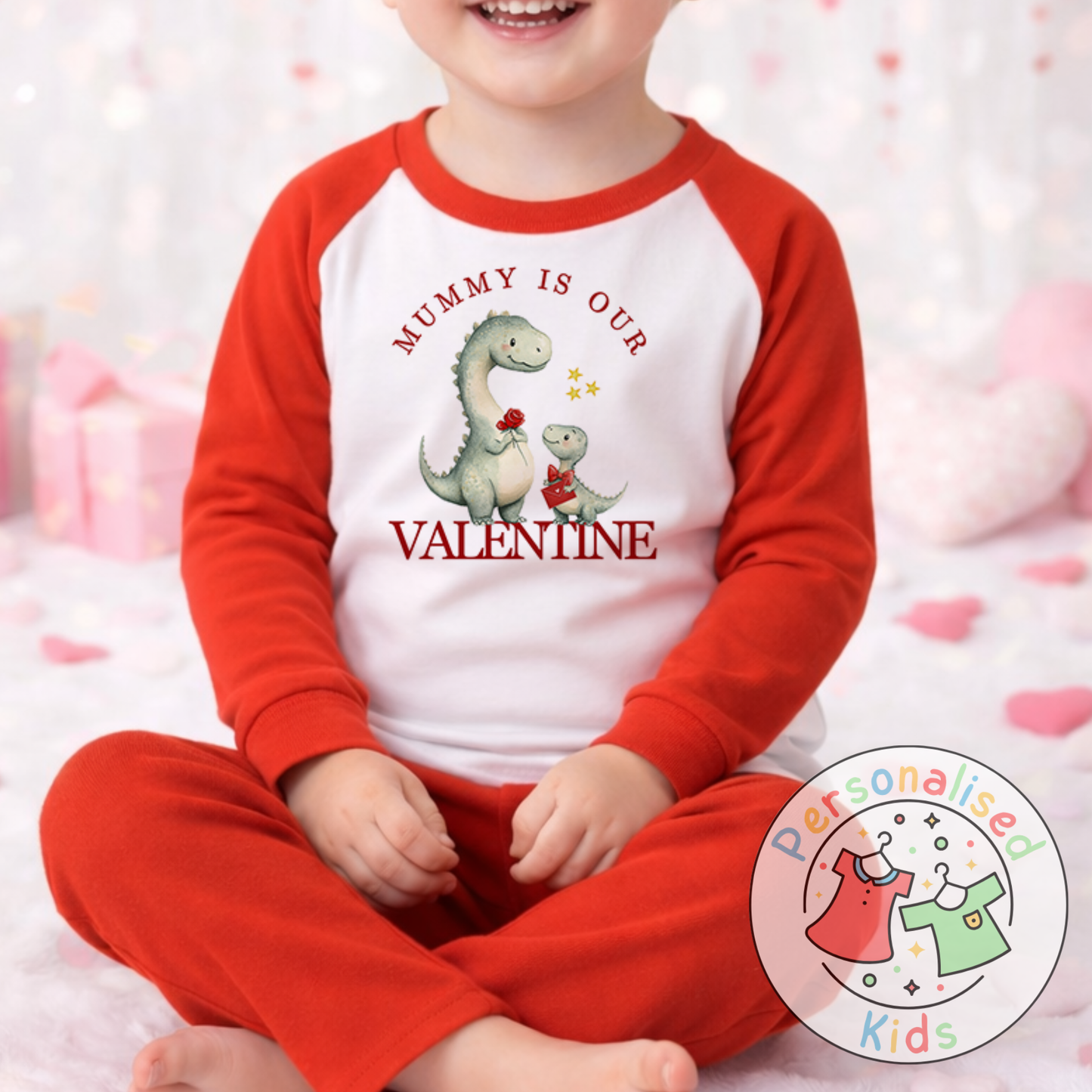 Personalised Valentine’s Pyjamas – Our Little Valentine V010