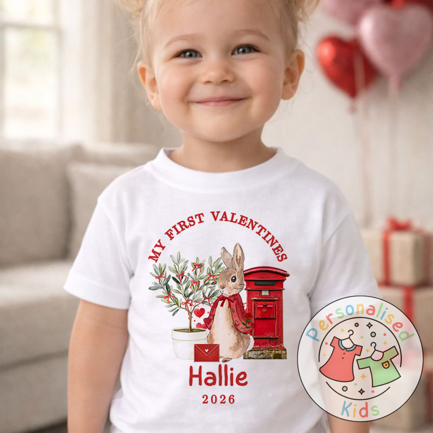 Personalised “My First Valentines” T-Shirt V021