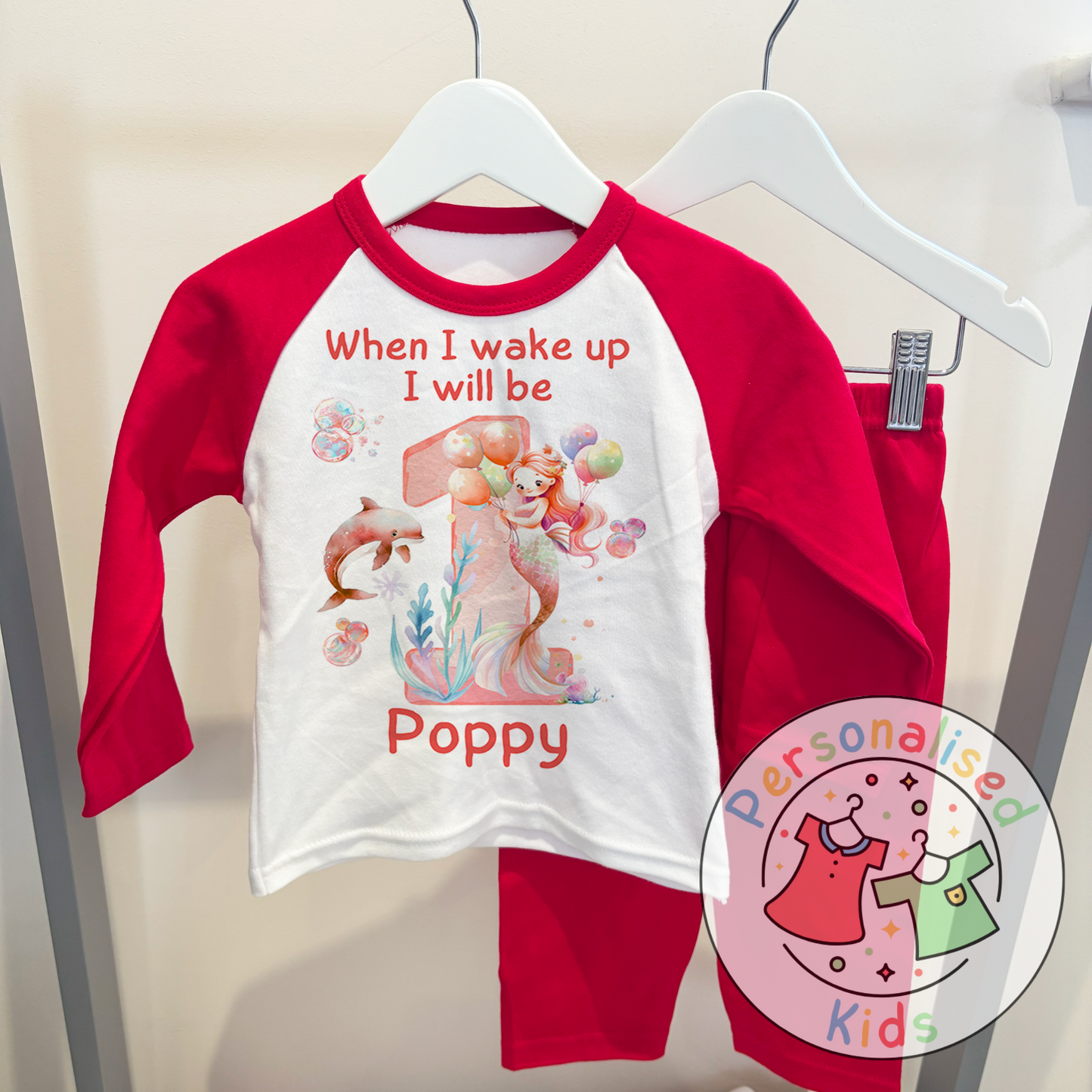 Personalized Mermaid Birthday Pyjamas β Magical Dreams for Your Little Mermaid!