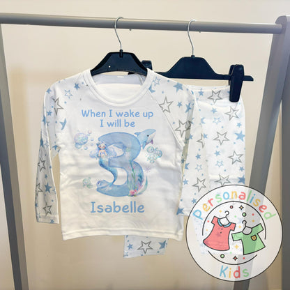 Personalized Mermaid Birthday Pyjamas – Magical Dreams for Your Little Mermaid!