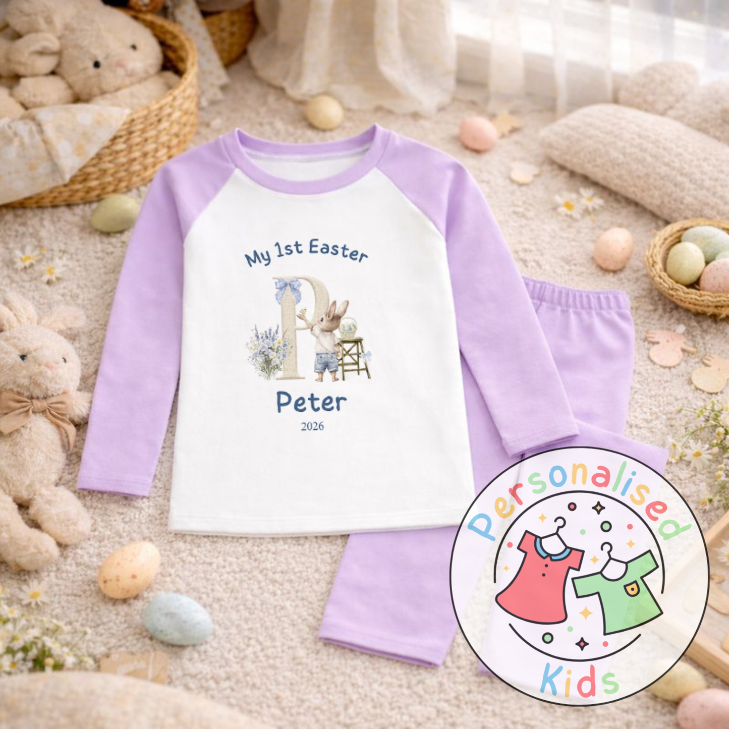 Personalised My 1st Easter Bunny Pyjamas BE006