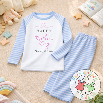 Personalised Mother’s Day Kids Pyjamas | Happy Mother’s Day | Custom Names MD001