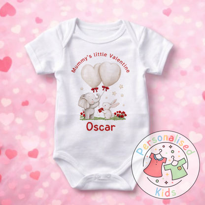 Personalised Valentine’s Baby Grow, T-Shirt, Bodysuit or Romper V006