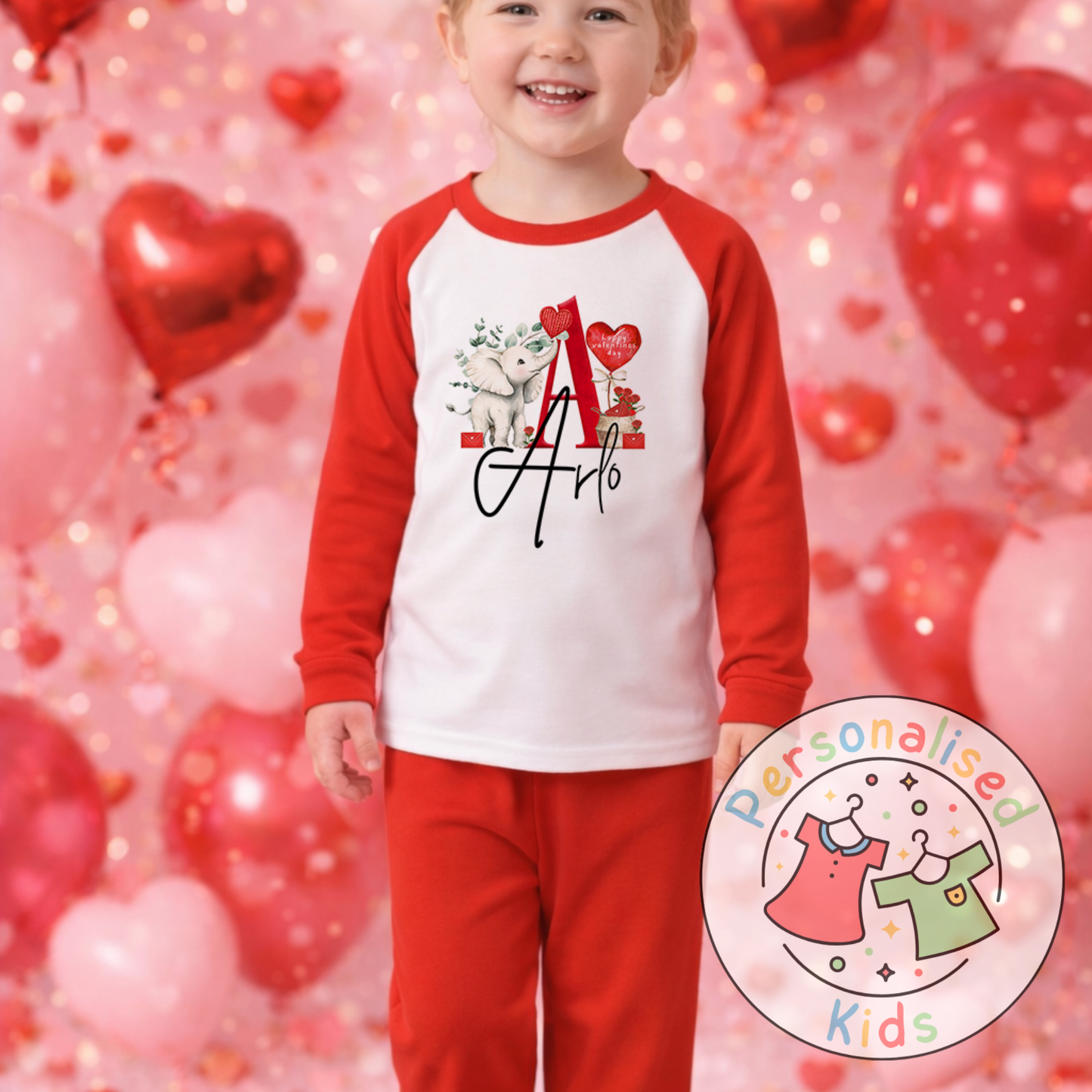 Personalised Valentine’s Pyjamas V012