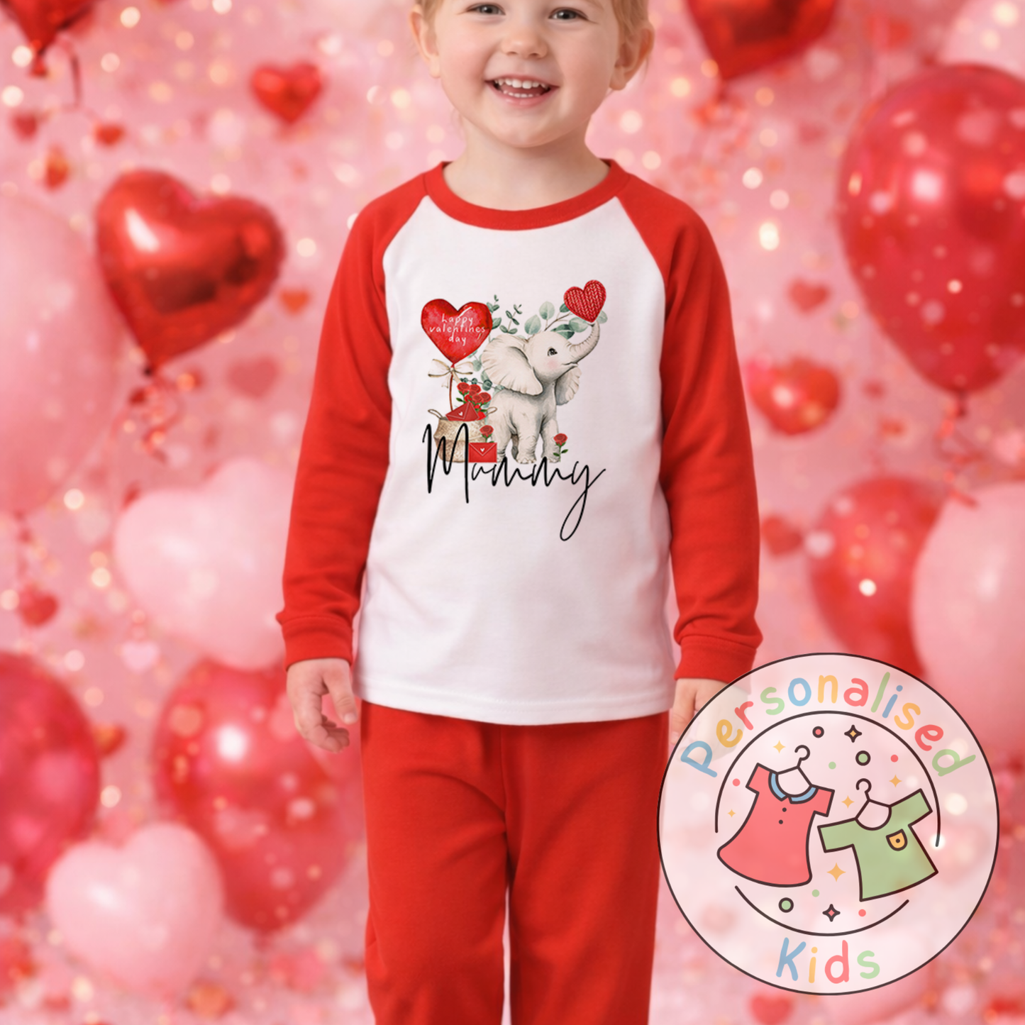 Personalised Valentine’s Pyjamas V013