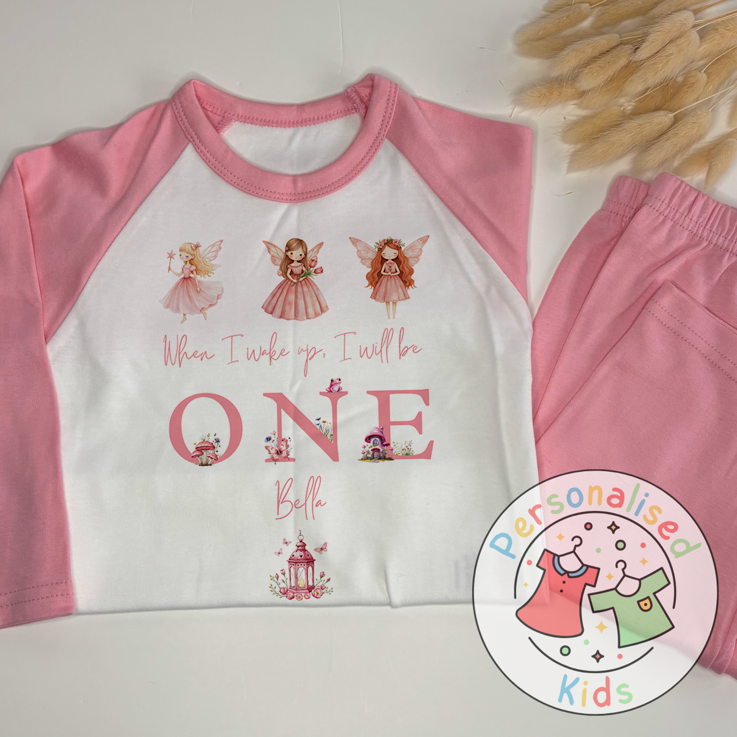 Personalised Fairy Birthday Pyjamas – “When I Wake Up, I Will Be” Design