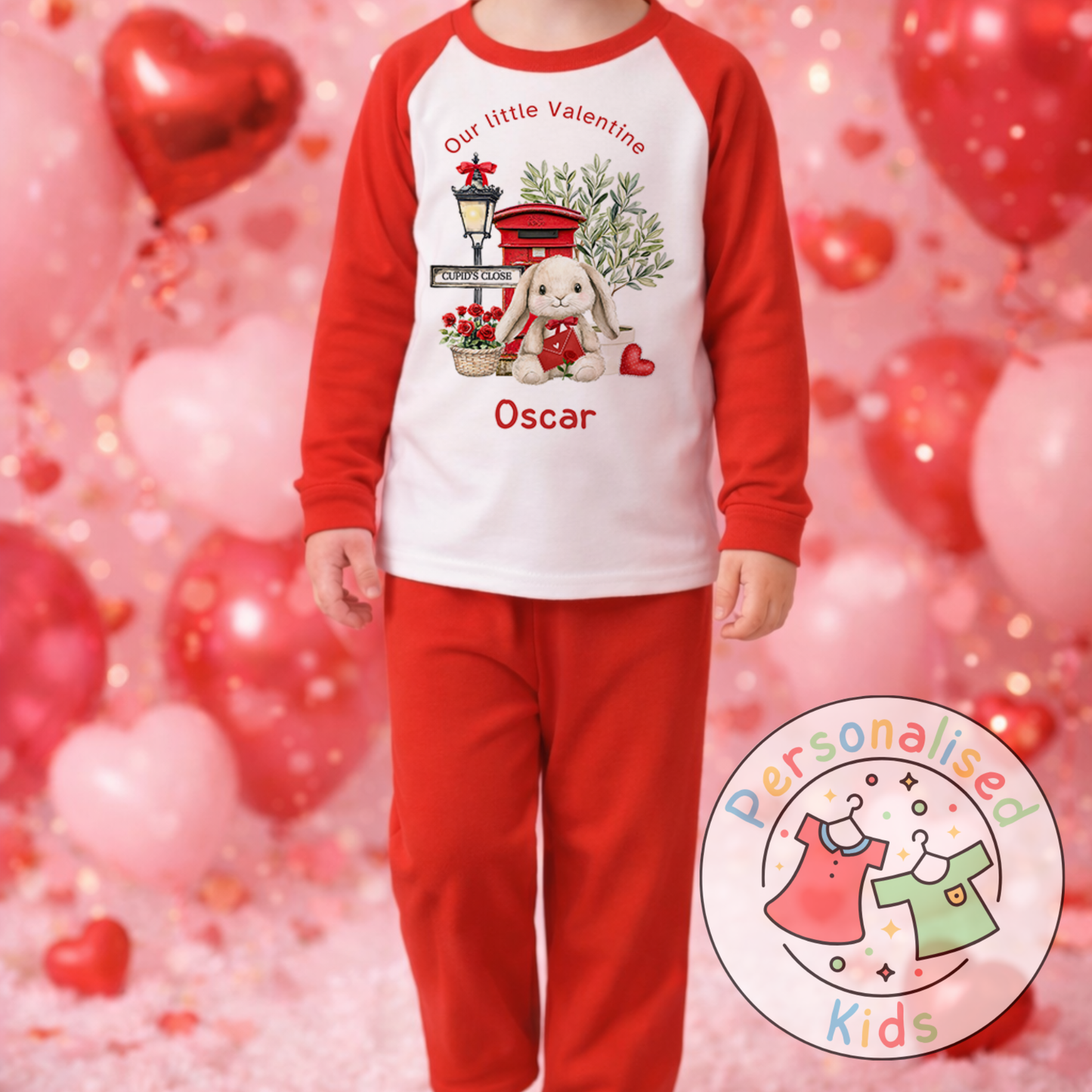 Personalised Valentine’s Pyjamas – Our Little Valentine V003
