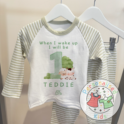 Personalized Farm Animal Birthday Pyjamas – Perfect for Little Farmers!