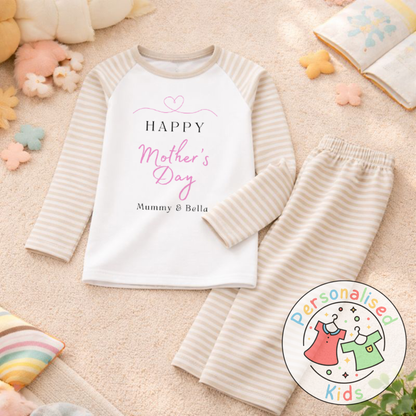 Personalised Mother’s Day Kids Pyjamas | Happy Mother’s Day | Custom Names MD001