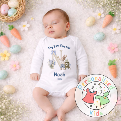 Personalised My 1st Easter Bunny Baby Outfit BE006
