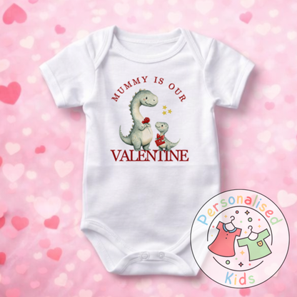 Personalised Valentine’s Baby Grow, T-Shirt, Bodysuit or Romper V010