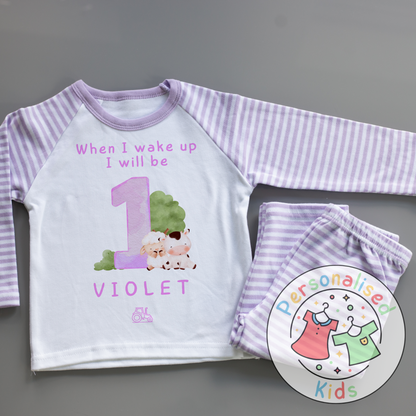 Personalized Farm Animal Birthday Pyjamas – Perfect for Little Farmers!