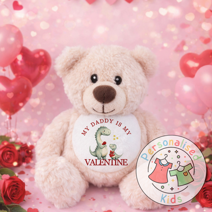 Personalised Valentine’s Teddy Bear – Custom Name Plush Gift V036