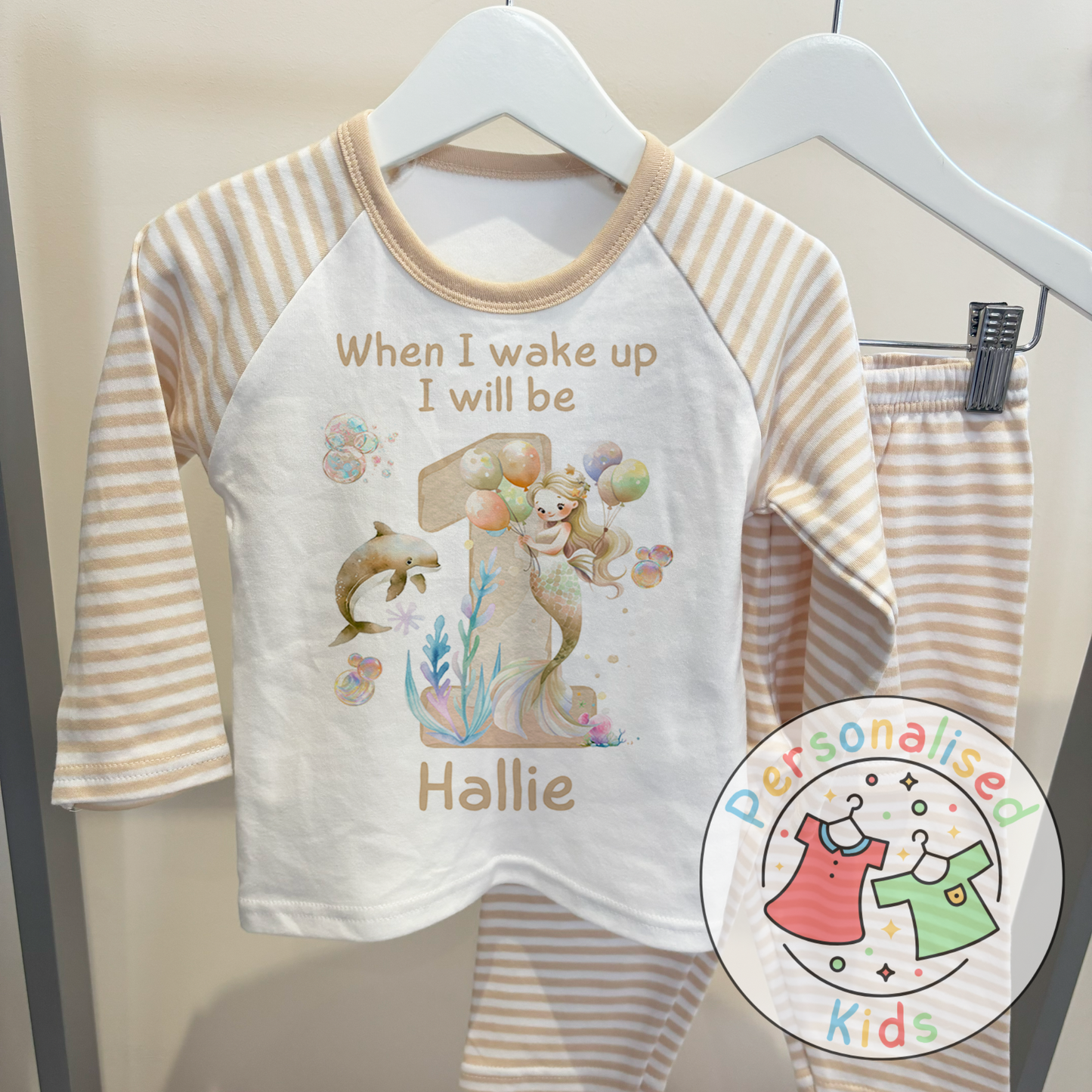 Personalized Mermaid Birthday Pyjamas – Magical Dreams for Your Little Mermaid!