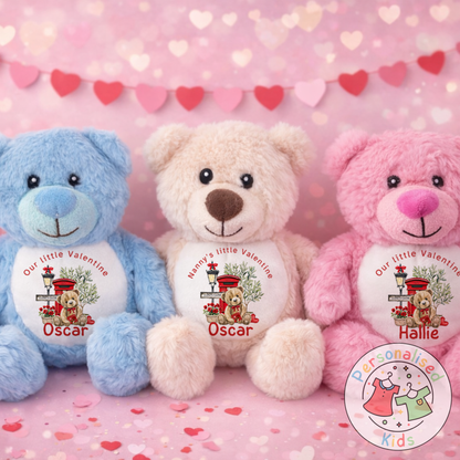 Personalised Valentine’s Teddy Bear – Custom Name Plush Gift V030