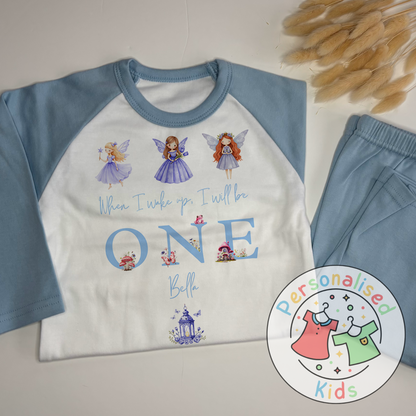 Personalised Fairy Birthday Pyjamas – “When I Wake Up, I Will Be” Design