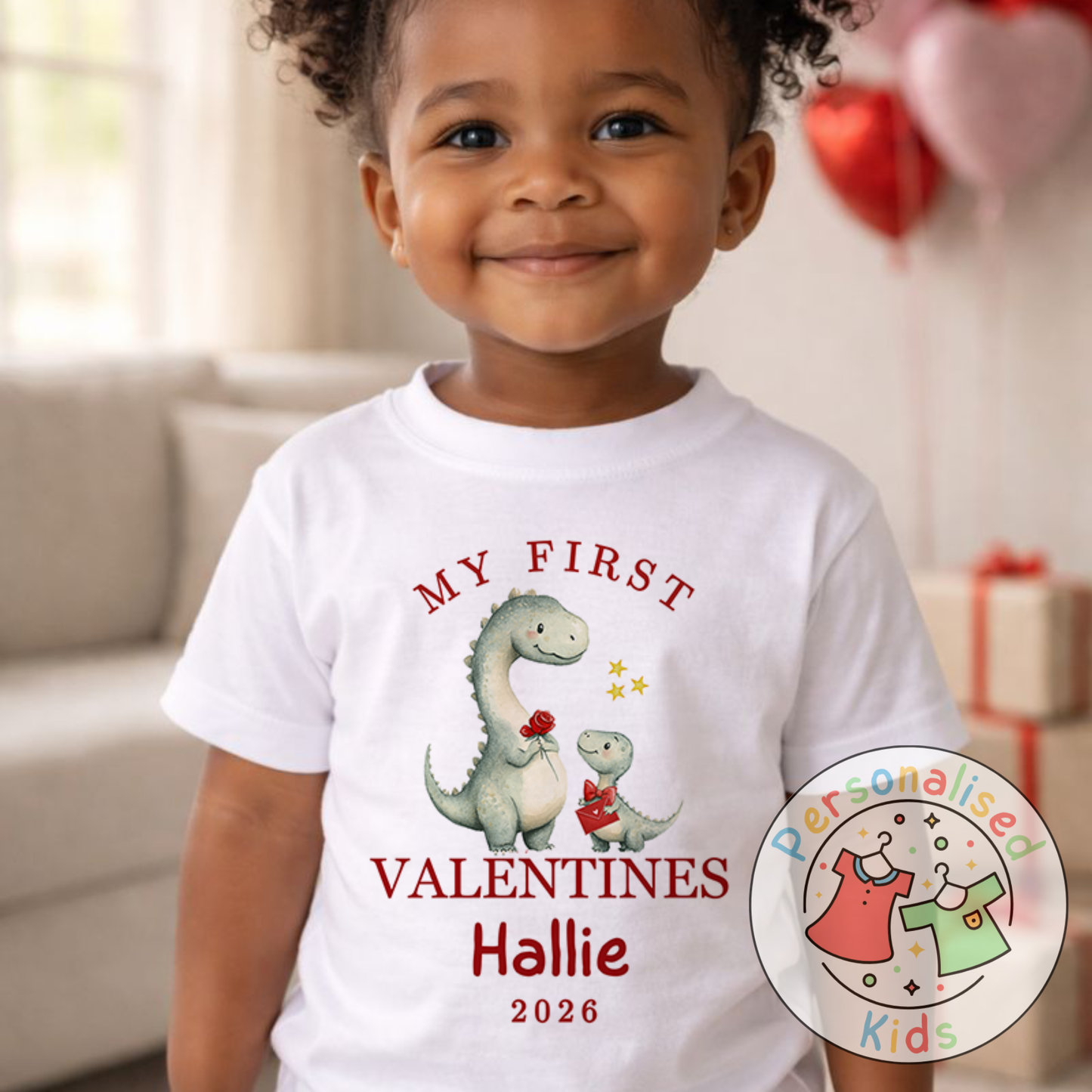 Personalised “My First Valentines” T-Shirt V024