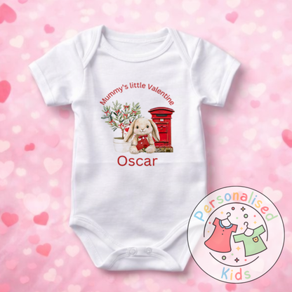 Personalised Valentine’s Baby Grow, T-Shirt, Bodysuit or Romper V009