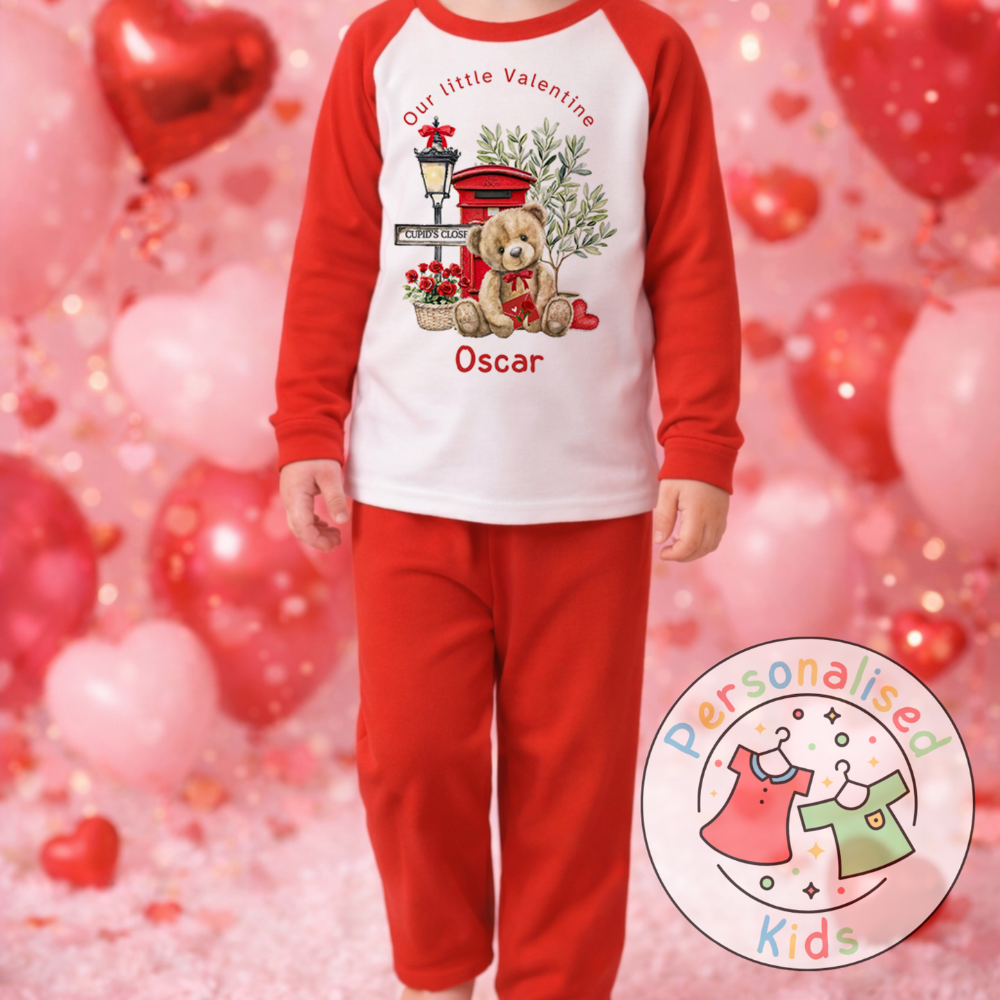Personalised Valentine’s Pyjamas – Our Little Valentine V004