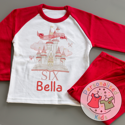 Personalized Fairy Tale Castle Pyjamas – Fit for a Little Princess!