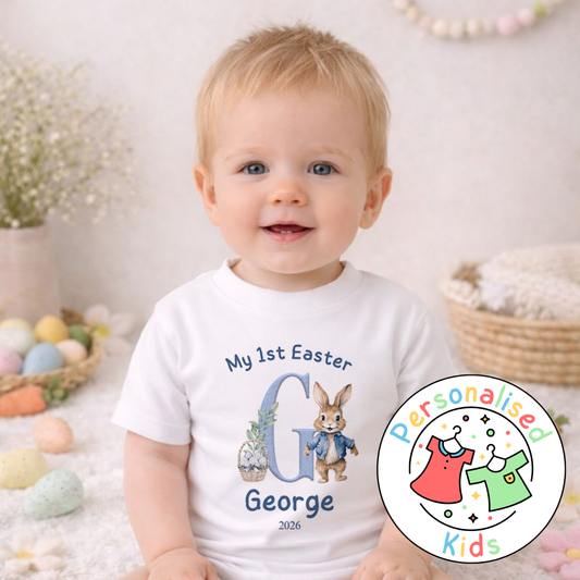 Personalised My 1st Easter Bunny T-Shirt, BE002