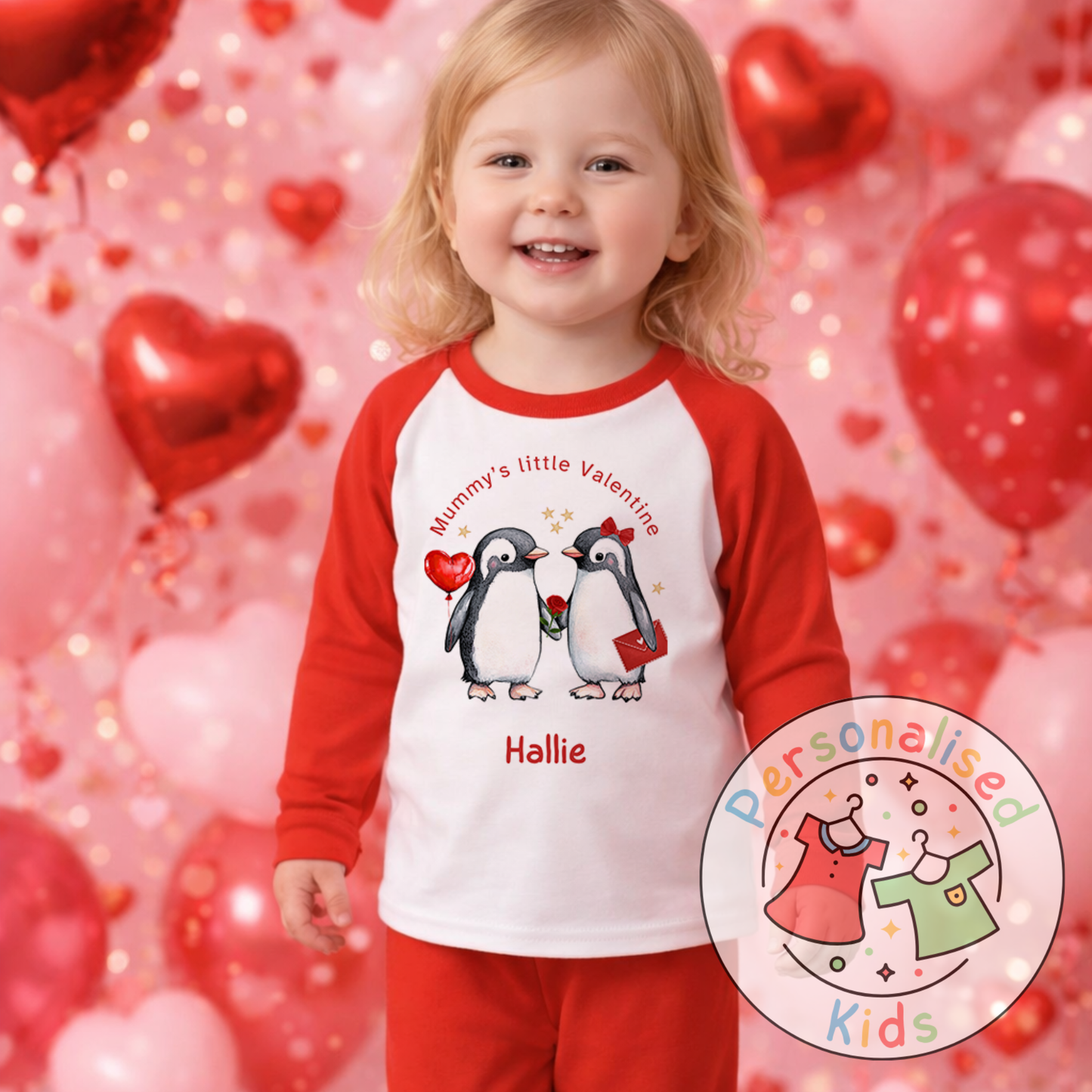 Personalised Valentine’s Pyjamas – Our Little Valentine V008