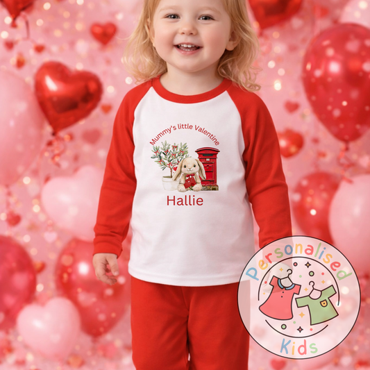 Personalised Valentine’s Pyjamas – Our Little Valentine V009