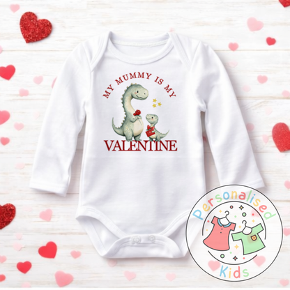 Personalised Valentine’s Baby Grow, T-Shirt, Bodysuit or Romper V010