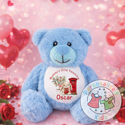 Personalised Valentine’s Teddy Bear – Custom Name Plush Gift V035