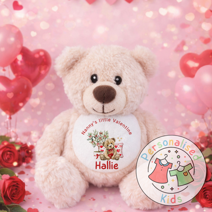 Personalised Valentine’s Teddy Bear – Custom Name Plush Gift V031