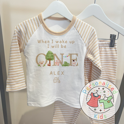 Personalized Farm Animal Birthday Pyjamas – Perfect for Little Farmers!