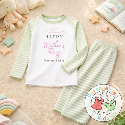 Personalised Mother’s Day Kids Pyjamas | Happy Mother’s Day | Custom Names MD001
