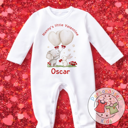 Personalised Valentine’s Baby Grow, T-Shirt, Bodysuit or Romper V006