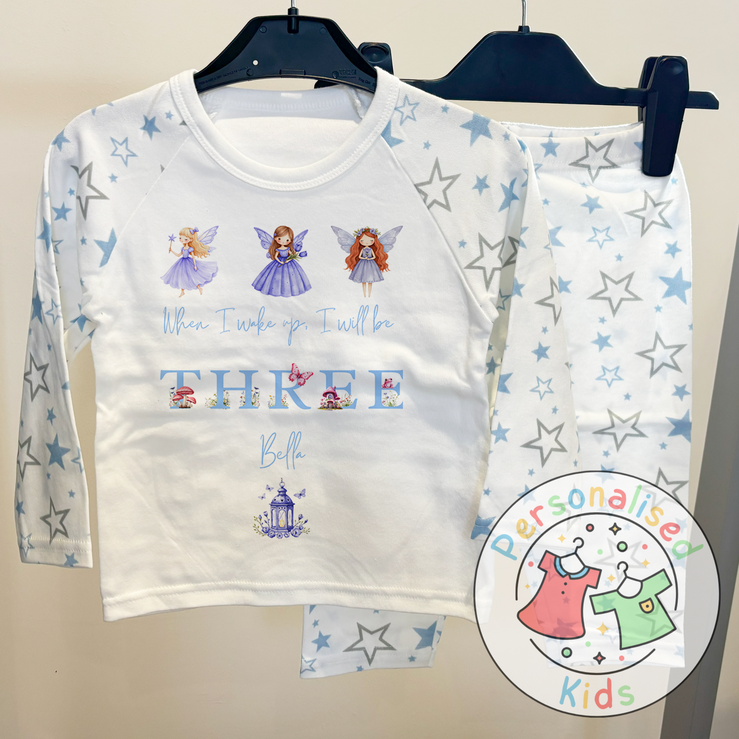 Personalised Fairy Birthday Pyjamas – “When I Wake Up, I Will Be” Design