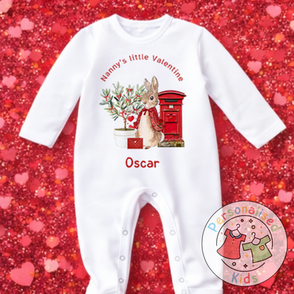 Personalised Valentine’s Baby Grow, T-Shirt, Bodysuit or Romper V007