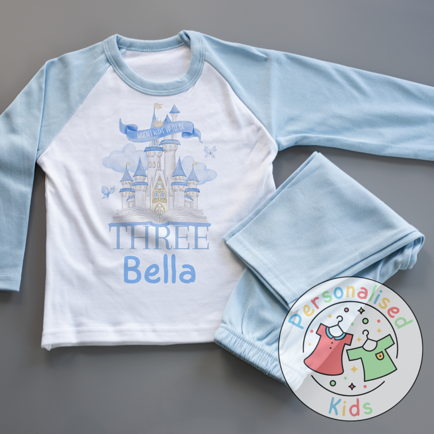 “When I Wake Up I Will Be…” Fairy Tale Castle Birthday Pyjamas – A Dreamy Way to Celebrate!