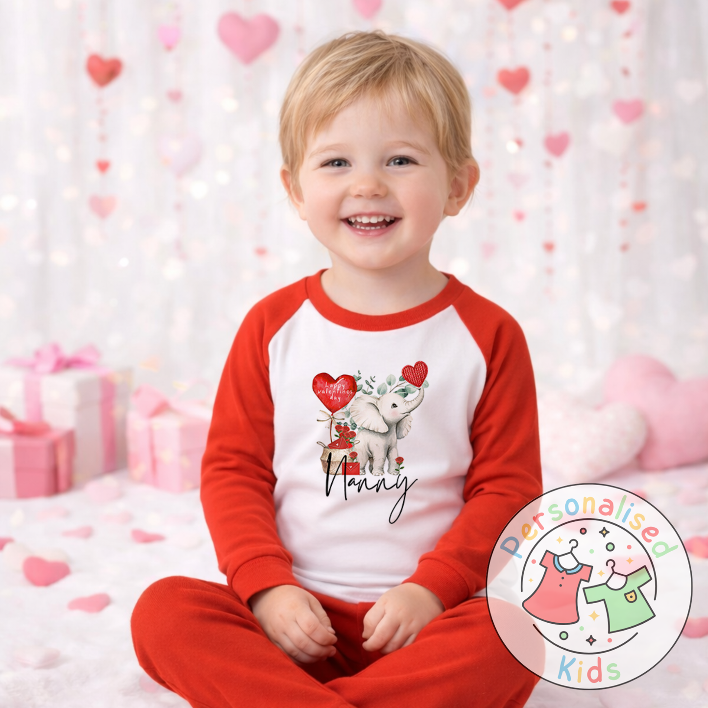 Personalised Valentine’s Pyjamas V013