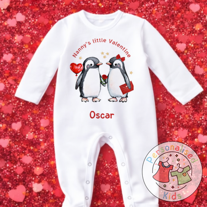 Personalised Valentine’s Baby Grow, T-Shirt, Bodysuit or Romper V008