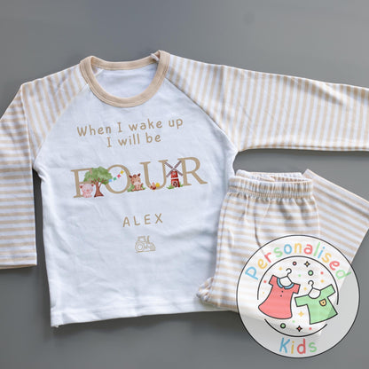 Personalized Farm Animal Birthday Pyjamas – Perfect for Little Farmers!
