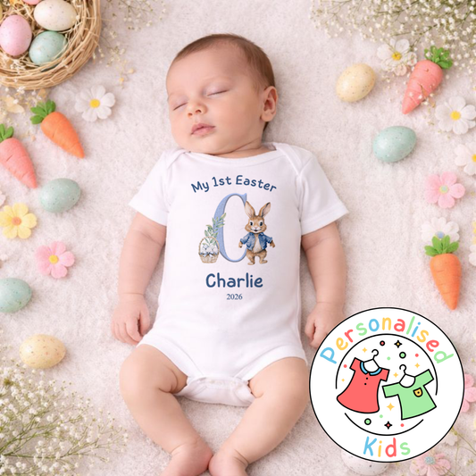 Personalised My 1st Easter Bunny Baby Outfit BE002