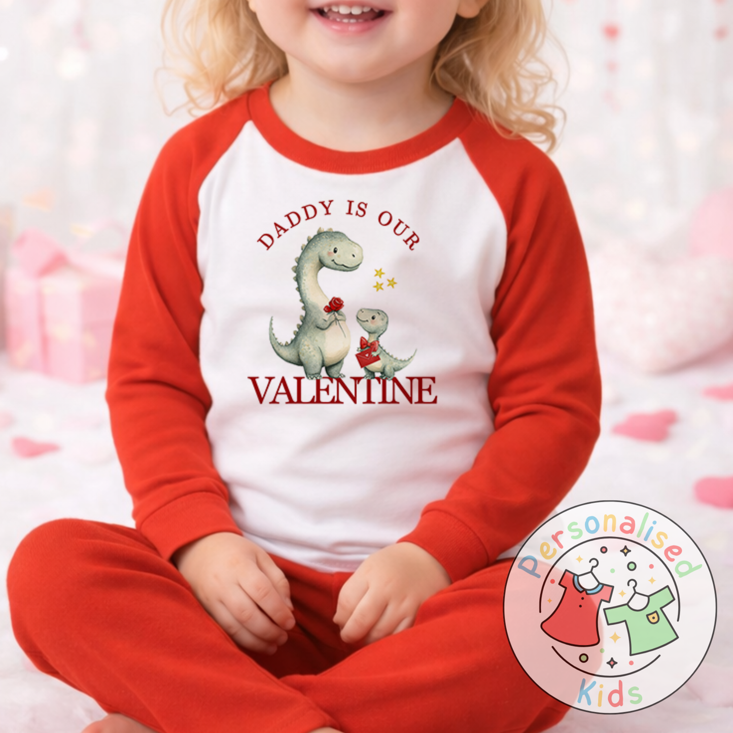 Personalised Valentine’s Pyjamas – Our Little Valentine V010