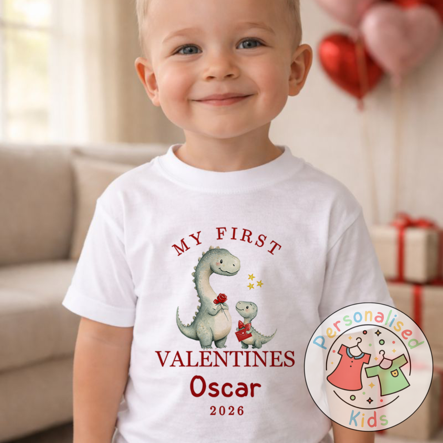 Personalised “My First Valentines” T-Shirt V024