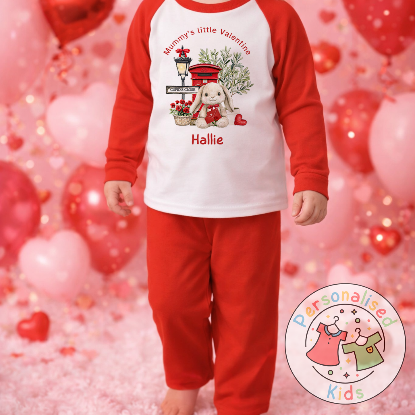 Personalised Valentine’s Pyjamas – Our Little Valentine V003