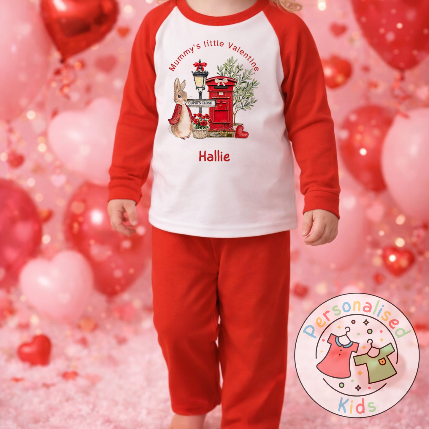 Personalised Valentine’s Pyjamas – Our Little Valentine V002