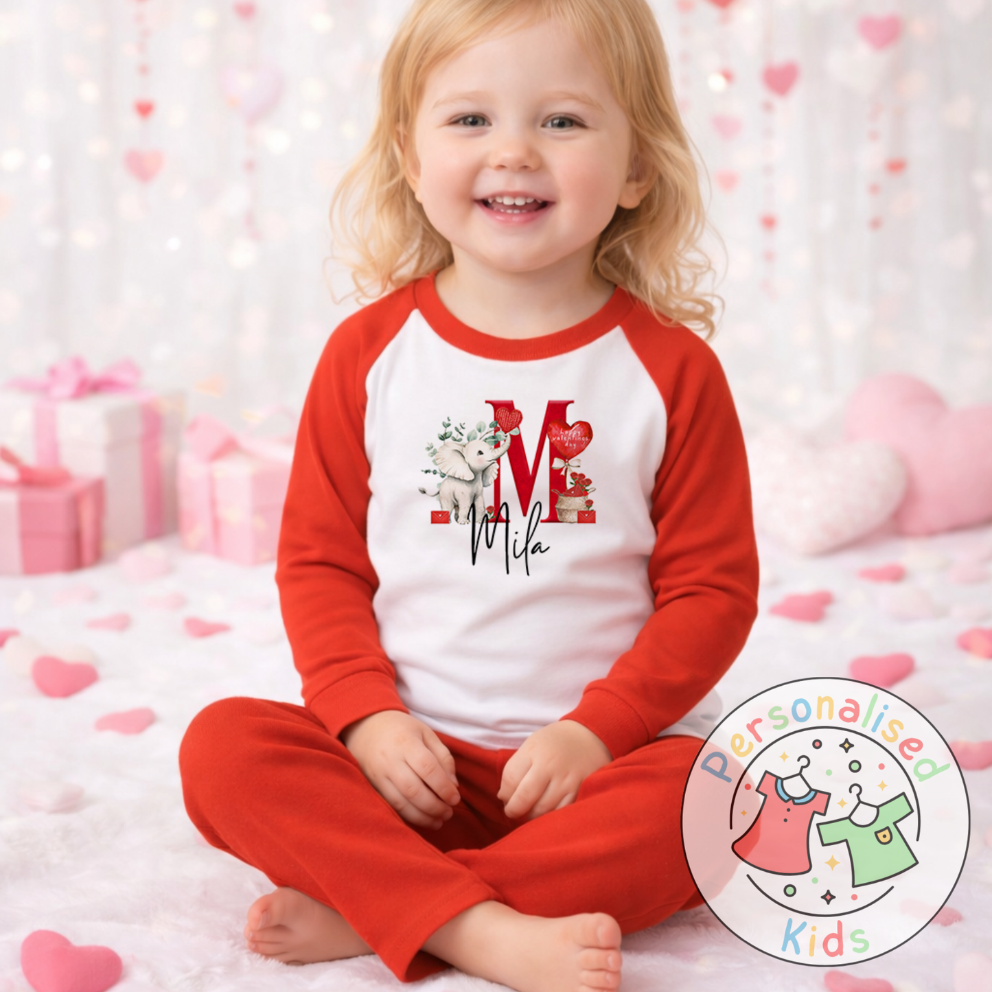 Personalised Valentine’s Pyjamas V012