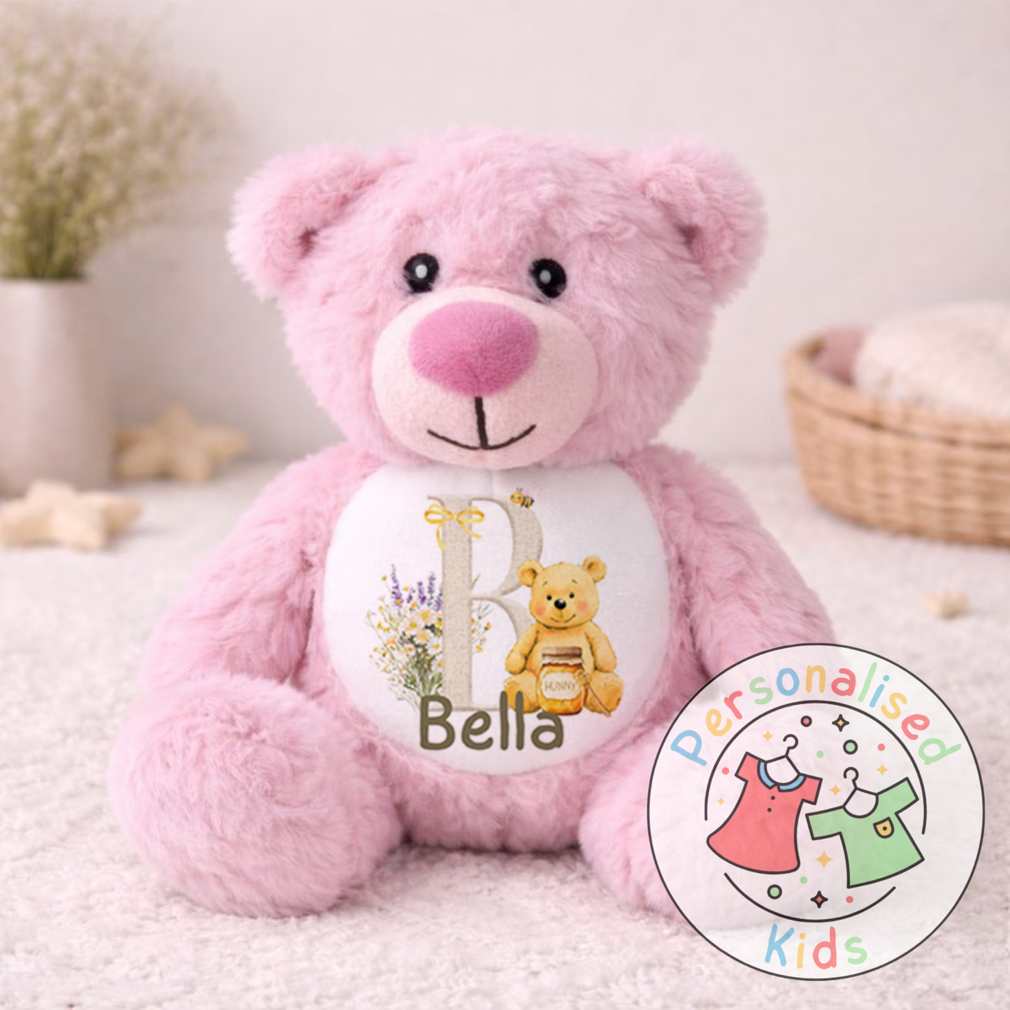 Personalised Honey Bear Teddy Bear HB003