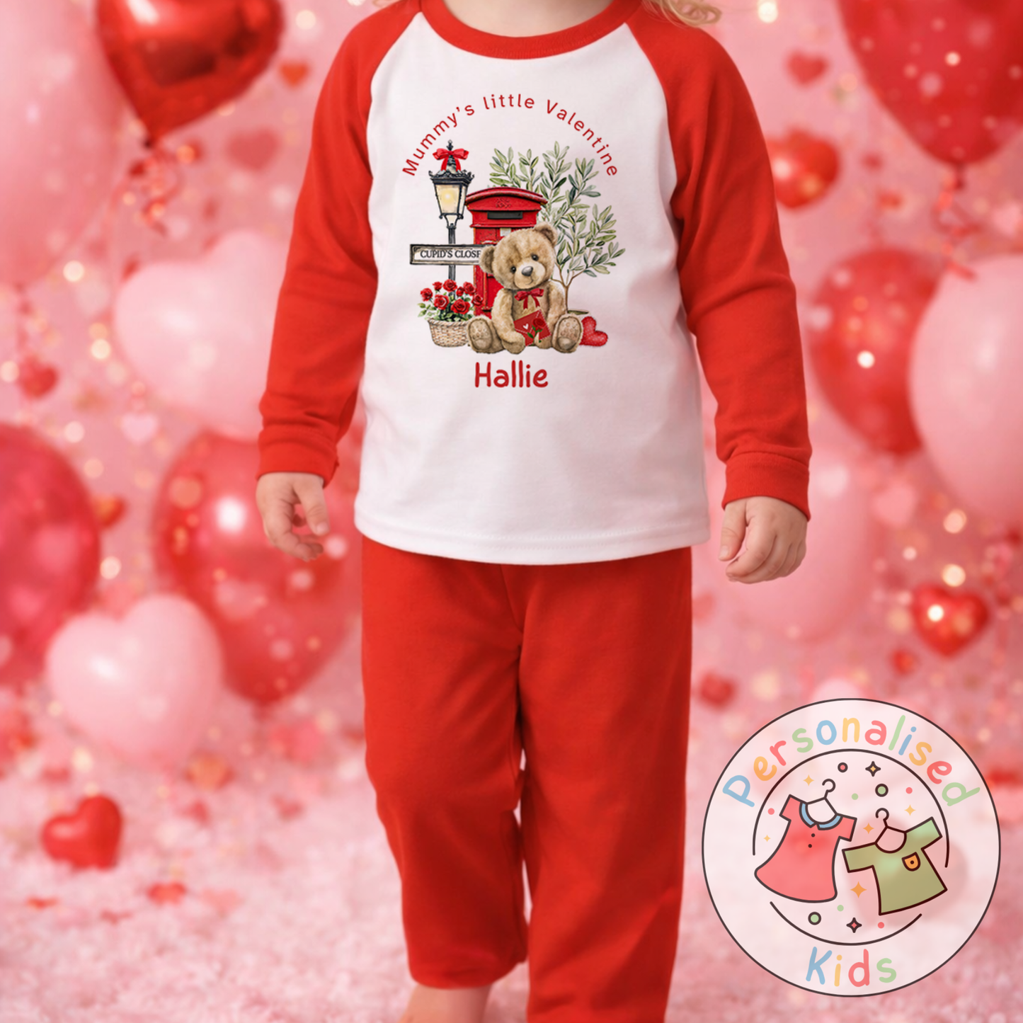 Personalised Valentine’s Pyjamas – Our Little Valentine V004