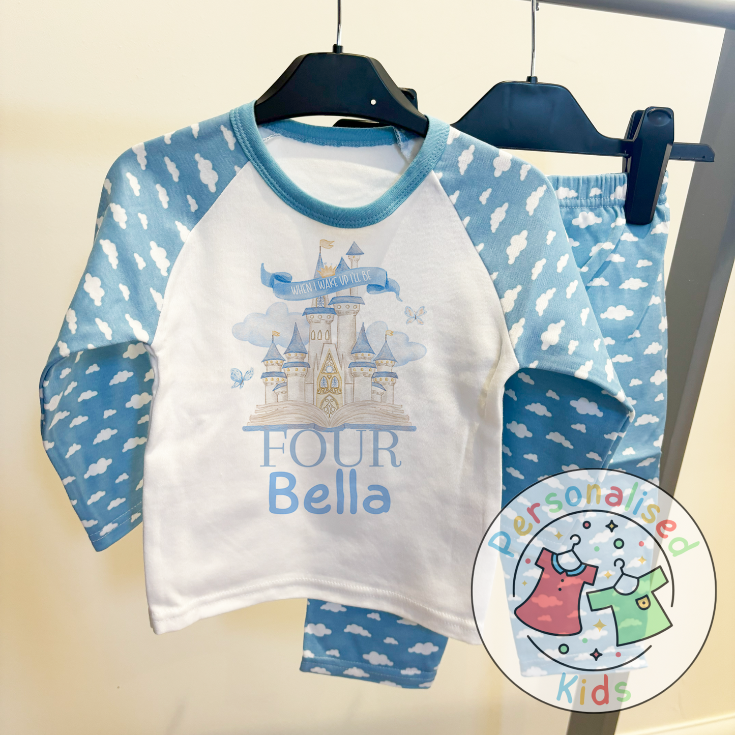 “When I Wake Up I Will Be…” Fairy Tale Castle Birthday Pyjamas – A Dreamy Way to Celebrate!